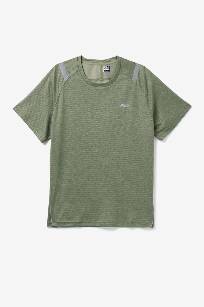 Fila T-Shirt Mens Olive - Sabir Crew - Philippines 1504276-JA